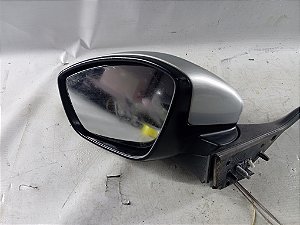 RETROVISOR MANUAL ESQUERDO E PISCA PEUGEOT 208 2013 A 2017
