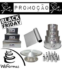 super Black Friday kit de formas mais acessorios para confeitar