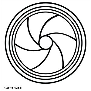 Placa Radiônica Diafragma II 17X17 EM PVC 19X19 CM