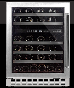 Adega Evol, para 46 garrafas, Wine Center Smart 46g, Dual Zone - Wifi abertura da porta para a Esquerda, App Evol Smart, Visualização dos dois rótulos de forma confortável- 22OV