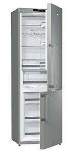 Refrigerador, 2 Portas Inverse, Inox, 220V- Gorenje