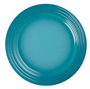 Prato raso em Cerâmica, Azul Caribe- Lê Creuset