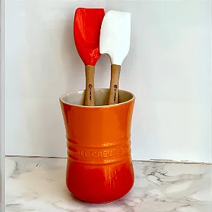Porta Utensílios de cerâmica Laranja- 1,1 Litros - Le Creuset