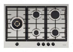 Cooktop a gás inox escovado 75m, 5 queimadores com tripla chama lateral,ORIGINAL -220V