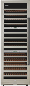 Adega 60 cm, de piso e de embutir, p/ 141 garrafas, abertura p/ esquerda, 3 zonas de temp., puxador em inox escovado, Tecno Professional -220V