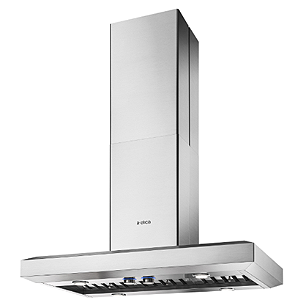 Coifa de ilha Elica,107 cm, de ilha, 1.000 m³/h, filtros em inox, controles retráteis iluminados, baixo ruído de 38 dB a 65 dB- 127V