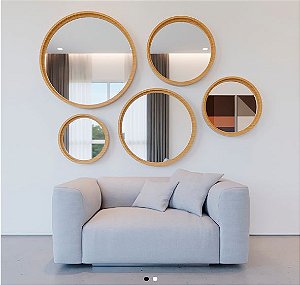 Espelho  Round Bambu- Artimage