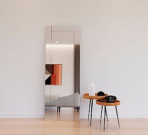 Espelho Space de Cristal Liso com Moldura Preta 74x204 cm Artimage | Casa de Lila