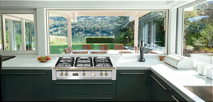 Rangetop Dolcevita Lofra Inox Escovado, 90x60cm, 5 queimadores a gás sendo 1 com tripla chama central- 220 V