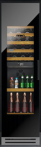 Adega e Cervejeira Dual Zone Attimo 300 Litros Built - In Black-220V