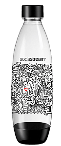 Garrafa de 1 Litro Fuse doodle Style - Sodastram Preta