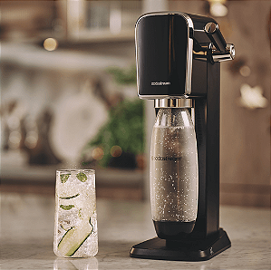 Máquina para Gaseificar Água ART Sodastream Preta