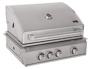 Churrasqueira Amalfi- Evol. Aço Inox 304, Grelha 8mm Aço Inox 304, 03 Queimadores Standard, 1 Infrared-220V