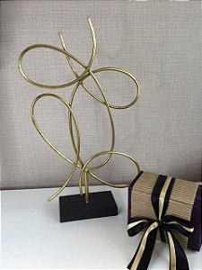 Escultura Abstrata Laços 49CM