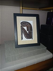 Porta-Retrato em MDF com Linho - 20X15