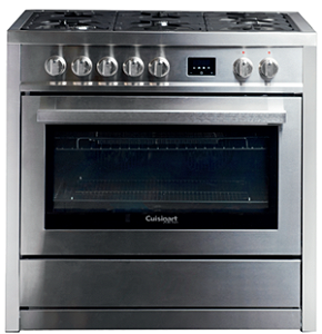 Fogão a Gás Cuisinart com Forno Elétrico 90cm- 220V