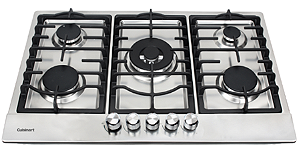 Cooktop a Gás Cuisinart Casual Cooking 5 queimadores 76cm Inox- 220V