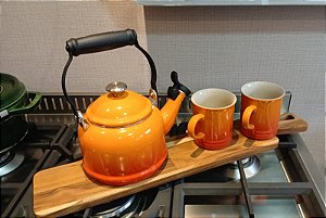 Kit Chaleira Demi com 2 canecas Seattle Laranja- Le Creuset