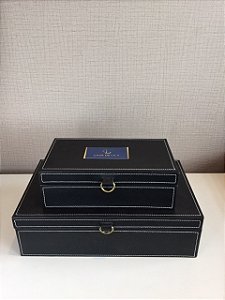 Kit Caixas Organizadoras em MDF revestidas com PU - 2 peças