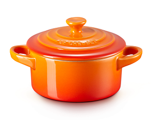 Mini Cocotte Laranja de Cerâmica - Lê Creuset