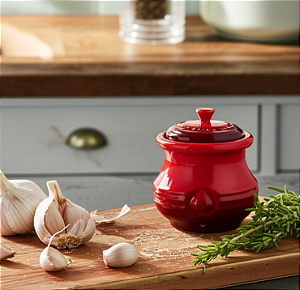 Pote de Alho 300ml Ceramica vernelha - Le creuset