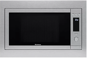 Forno Micro-ondas de Embutir 60 cm em Inox Escovado DeBacco com 11 Funções, 220V -Casa de Lila