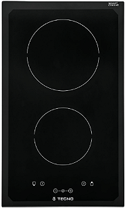Cooktop Elétrico Dominó Tecno 30 cm, 2 zonas elétricas com 9 níveis de potência, painel touch, semi-filo, 220V – Casa de Lila