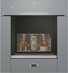 Wine Dispenser Tecno Vintage 60 cm, de embutir, p/ 3 garrafas, temperatura de 5 °C a 22 °C, com cilindro de argônio,220V - Casa de Lila