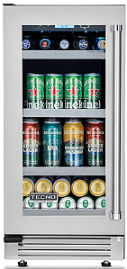 Cervejeira Tecno Professional 38 cm, de piso e embutir, 80 litros, abertura à esquerda, inox escovado, 220V – Casa de Lila