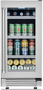 Cervejeira Tecno Professional 38 cm, de piso e embutir, 80 litros, abertura à direita, inox escovado, 220V – Casa de Lila