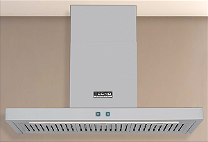 Coifa Tecno Professional Toblino 91 cm, de parede, 1.000 m³/h, painel por toque, barra de LED, baixo ruído de 36 dB a 56 dB, 220V - Casa de Lila