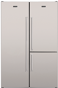 Refrigerador de embutir e de piso DUO 600 P, all freezer e bottom freezer, 602 litros, abertura all freezer à esquerda e bottom freezer reversível, puxadores em aço inox escovado, Tecno Professional - 220V