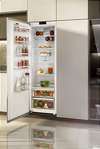 Refrigerador para revestir Tecno Original 54 cm, de embutir, 303 litros, All Refrigerator, porta reversível, 220V - Casa de Lila