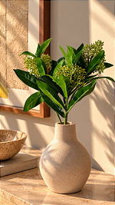 Haste Skimmia Outonado Verde 45 cm – Casa de Lila