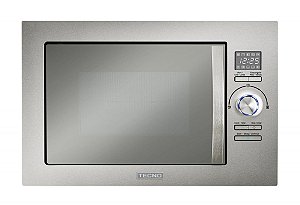 Forno microondas de embutir, 25 litros, com grill infravermelho radiante, puxador curvo-220V - Tecno