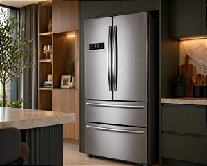 Refrigerador French Door, 590 litros, Inox, Inverter, Ice Maker, Crissair -127V