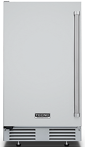 Máquina de Gelo 45 cm, produz 50 Kg/dia, armazena 15 Kg, de piso e de embutir, uso externo ou interno, puxador em inox escovado, Tecno Professional -220V