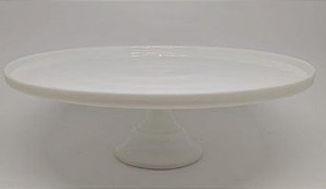 Prato para bolo de Cerâmica- BTC-11x34x34 cm