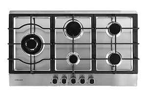 Cooktop a gás 5 queimadores inox 75 cm -Crissair Bivolt