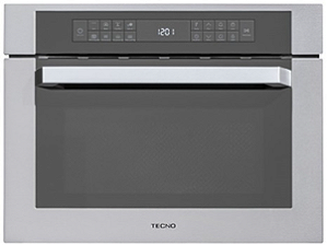 Forno Combinado com Microondas 60 cm, elétrico, 8 funções, com 38 litros, calor ventilado, grill infrav., micro-ondas, puxador retangular escovado, Tecno, Original- 220V
