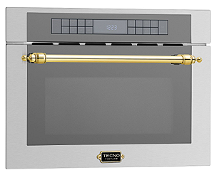 Forno combinado Vintage Tecno (micro-ondas + Convecção  + grill infravermelho) de embutir 60 cm, 38 litros, 8 funções, inox - 220V