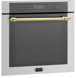 Forno elétrico Tecno Vintage com AirFry, grill infravermelho, de embutir com 60 cm, 73 litros, 15 funções- 220 V