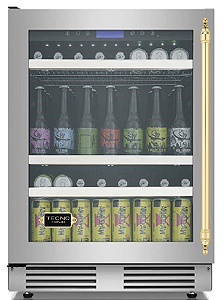 Cervejeira Tecno Vintage, abertura p/ esquerda, 136 litros (133 latas de 350 ml), temp. -5 à +10 °C, sensor de degelo, frost free, alarme-220V