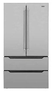 Refrigerador French door, 636 litros, ICE MAKER, Inox, piso ou embutido, 2 gavetas freezer, Inverter, 220V Professional - Tecno