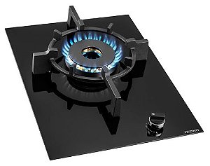 Fogão de mesa a gás vitrocerâmico,1 queimador profissional Super Dual Flame de 8 Kw - Tecno