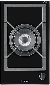 Cooktop a gás dominó 30 cm, vitroceramica, 1 queimador, tripla 4.000W, Tecno Original-220V