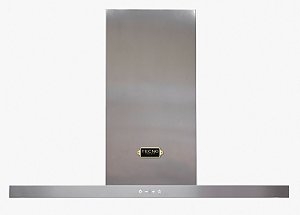 Coifa Parede Vintage, 120 cm, Inox, espessura frame frontal 40 mm (thin), iluminação em LED, Tecno-220V