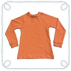 Camiseta infantil com proteção UV - Pêssego
