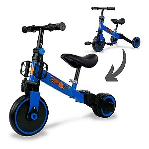 Triciclo Infantil de Equilíbrio 2 Em 1 DM Toys DMR6239 Azul