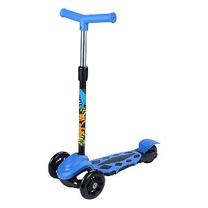 Patinete Radical Power New 3 Rodas Altura Ajustavel DM Toys Azul